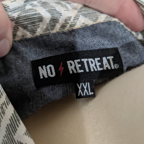 Mens grey and white casual button down - Picture 2 of 2